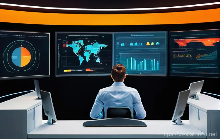 통계분석가의 성장 전략 - The Agile Data Analyst's Command Center**
A vibrant, hyper-realistic digital illustration of a dive...